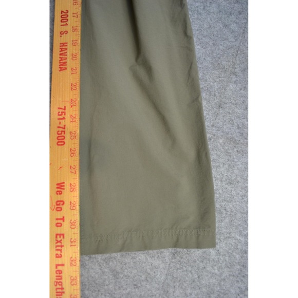 Patagonia Pants Mens 34 Green Nylon Spandex Outdoor‎ Hiking Cargo Zip Pocket - Picture 16 of 16
